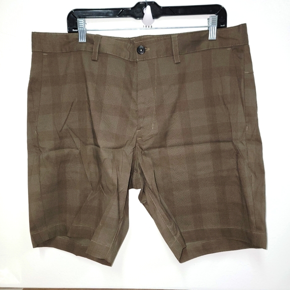 #466 Men's Brown Checkered Shorts By The North Face Size 38 - Picture 1 of 7